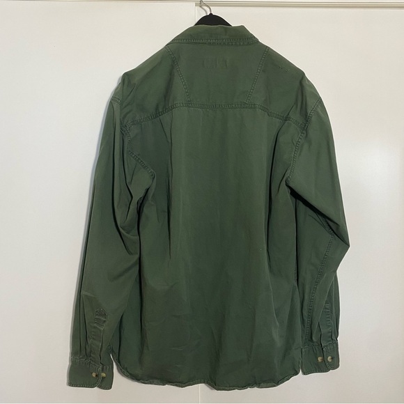 🎈DIESEL vintage army  green button down long sleeves shirt. - Picture 2 of 5